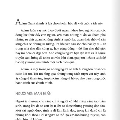 Sách - Tư Duy Ngược Dịch Chuyển Thế Giới - Originals: How Non-Conformists Move The World