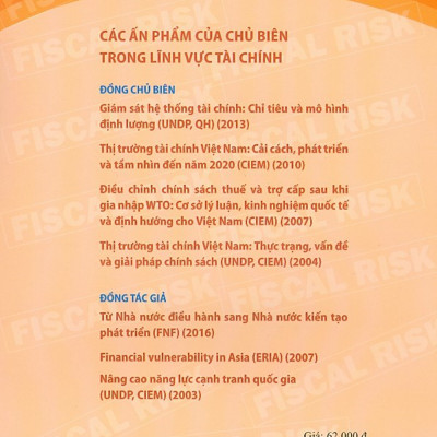 Rủi Ro Tài Chính - Ngân Sách: Lý Luận, Thực Tiễn Và Giải Pháp Chính Sách Cho Việt Nam
