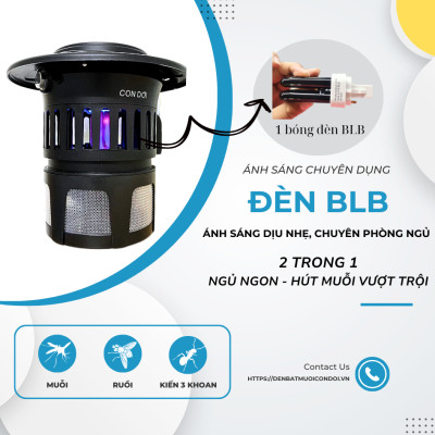 Đèn bắt muỗi CON DƠI model CN06 loại quạt hút - chống nước