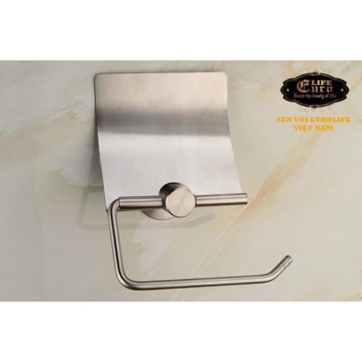 Kệ treo khăn Inox 304 đa chức năng Eurolife EL-B7, Tặng Móc treo giấy vệ sinh EL-P03-4 ( Trắng bạc )