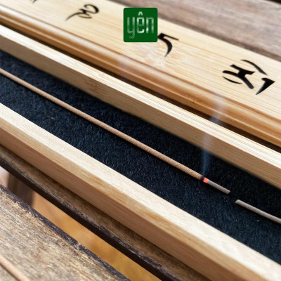 Hộp Đốt Nhang Không Tăm Bằng Tre Nhiều Mẫu Họa Tiết Độc Đáo Yên Thảo Mộc