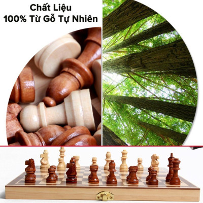 Bộ Cờ Vua Nam Châm D Danido Bằng Gỗ Size Nhỏ 29x29x2.5cm Cao Cấp, An Toàn Chính Hãng
