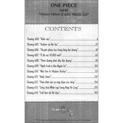 One Piece Tập 62: Hành Trình Ở Đảo Người Cá (Tái bản)