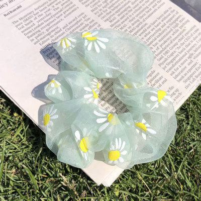 Sét 2 dây buộc tóc in cúc họa mi HD49 giao mầu ngẫu nhiên