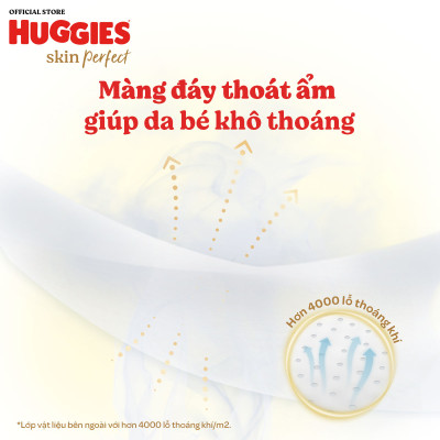 [Tặng thêm miếng] Combo 2 Tã dán sơ sinh Tràm Trà Tự Nhiên Huggies NB40/NB70/S54/S80
