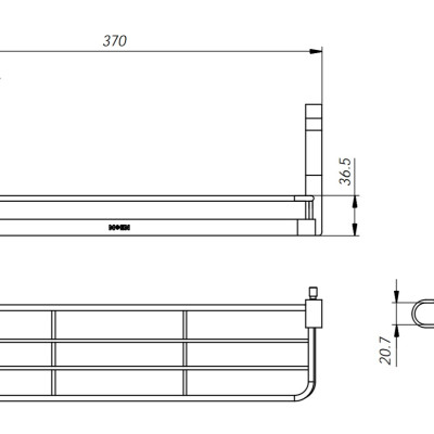 Kệ bếp đựng gia vị một tầng Moen - KAC0221-KAC0271