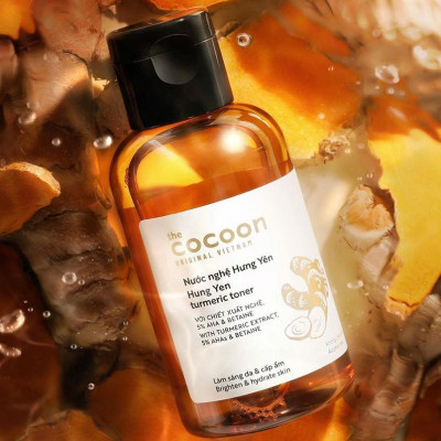 Bộ 5 Chăm Sóc Da Nghệ Cocoon giúp sáng da mờ thâm: Sữa rửa mặt nghệ 140ml + Mặt nạ nghệ 30ml + Toner nghệ 140ml + Tinh chất nghệ 30ml + Thạch nghệ 30ml