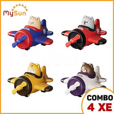 Máy bay đồ chơi mini cho bé trai chạy lên dây cót trẻ em gái MySun
