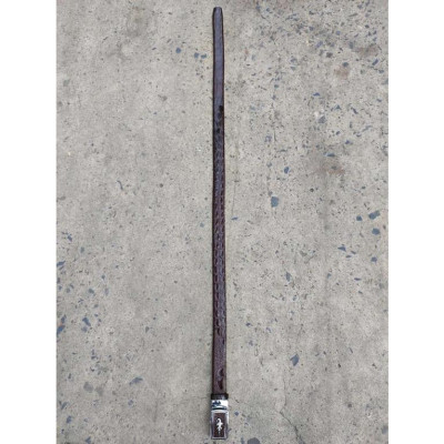 Dây nịt nam gai lưng cá sấu LIỀN NGUYÊN CON N24N1 (Mặt trắng)