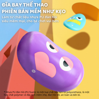 Đĩa bay xoay tung hứng đĩa ném Frisbee thể thao Mideer Soft Sport Frisbee