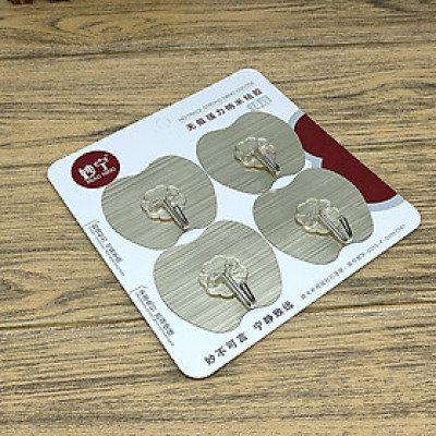 Vỉ móc dán tường cường lực siêu dính, móc treo quần áo túi xách vật dụng nhà bếp