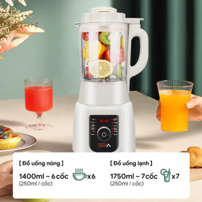 Máy Làm Sữa Hạt Đa Năng SEKA E300 (SK-602) 12 Chức Năng Ưu Việt - Hàng Chính Hãng