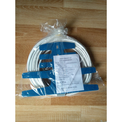Anten thông minh thu sóng DVB T2 + 15m dây cáp + Jack nối (Hàng chính hãng)