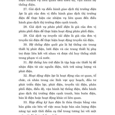 Luật điện lực năm 2024 - bản in 2025