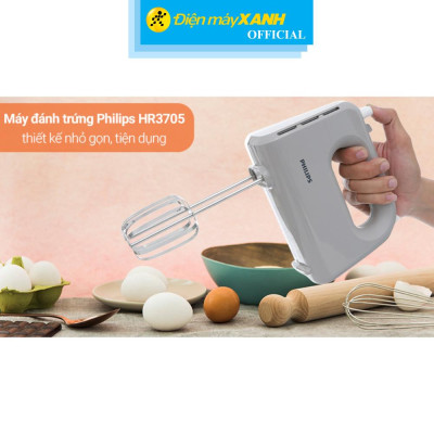 Máy đánh trứng Philips HR3705/20 - Hàng Chính Hãng