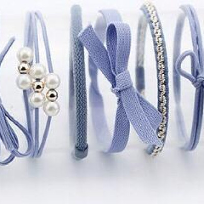 Hộp 12 Chun Buộc Tóc Hàn Quốc Sang Trọng