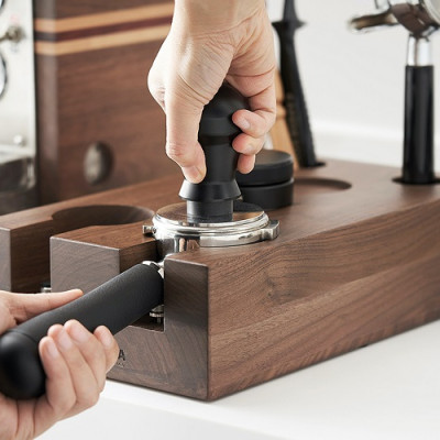 Giá đỡ tamper bằng gỗ tự nhiên pha cà phê máy espresso CAFE DE KONA