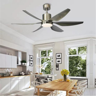 BH 5 năm nguyên nhân DC 6 cấp độ quạt trần trên nhà đèn sải cánh 1,4m, LED 3 as, đảo chiều hút ẩm, chỉ đạo không chạm GR