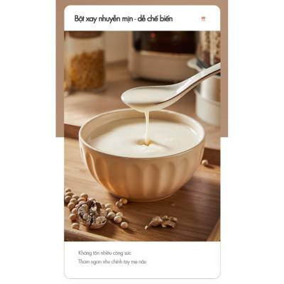 Máy làm sữa hạt Bear PBJ-D10T1 1.75L - Công suất 1000W, có chế độ nóng và dùng đá, Hàng chính hãng