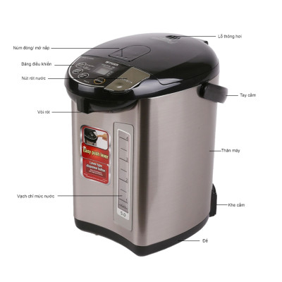 Bình thủy điện tử Tiger PDU-A40W (4.0L)- HÀNG CHÍNH HÃNG 