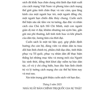 Hồ Chủ tịch - Hình ảnh của dân tộc, tinh hoa của thời đại (Xuất bản lần thứ hai) bản in 2025