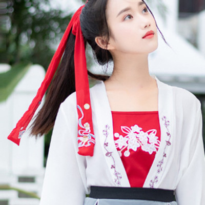 Dây buộc tóc cổ trang V.2 - Màu đỏ