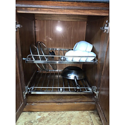 GIÁ GẦM BẾP  , KỆ ĐỂ ĐỒ NHÀ BẾP INOX 304 . KT 60X50 ( GIÁ 1SP)