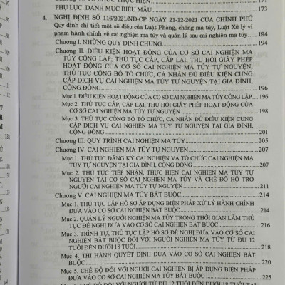 Sách Quy Định Chi Tiết Thi Hành Luật Phòng Chống Ma Tuý – Luật Xử Lý Vi Phạm Hành Chính về Cai Nghiện Ma Tuý - V2436A