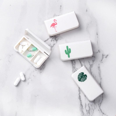 Hộp Đựng Thuốc Mini, Dùng Hàng Ngày, Tiện Dụng, An Toàn, Nhỏ Gọn Mang Theo Túi Quần Và Túi Xách, Tiện Ích Trong Gia Đình. TakyHome 7122