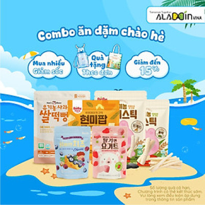 [COMBO CHÀO HÈ] Combo chào hè bánh ăn dặm cho bé từ 6 tháng tuổi - ALADDINVINA