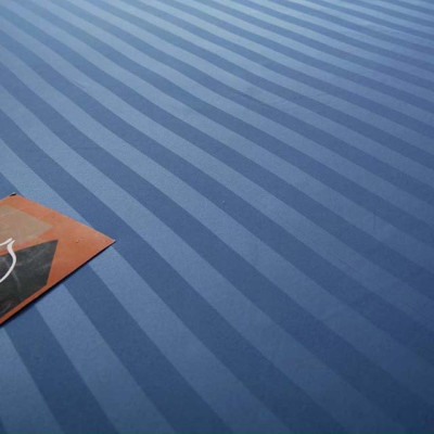 Bộ Ga Gối Cotton Kẻ 3F Lidaco Chuyên Dụng Cho Homestay, Khách Sạn - Xanh Biển