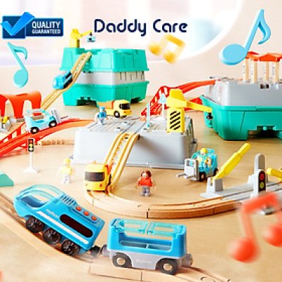 Bộ lắp ráp mô hình, khối xây dựng đường tàu hỏa Mideer Train Track Building Blocks - Urban Adventure