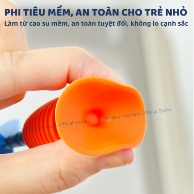 Bộ ném tiêu cao su kèm sticker hồng tâm Mideer  Suction Dart