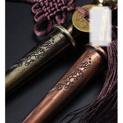 Tẩu thuốc hợp kim đồng cực đẹp phong cách cổ điển Trung Hoa kiểu dài ( màu ngẫu nhiên)