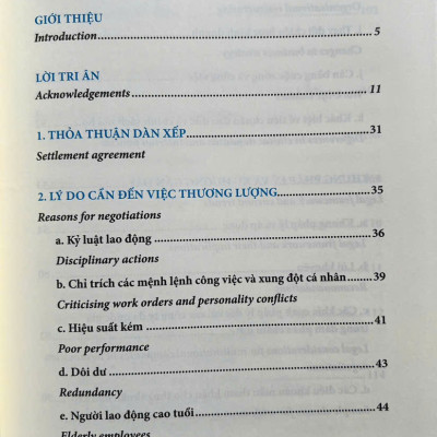 Dẫn Dắt Thoả Thuận Dàn Xếp Với Người Lao Động