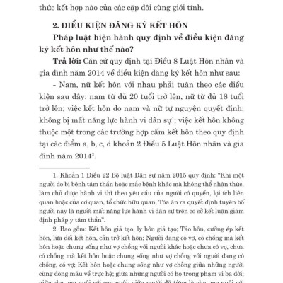 Các tình huống thường gặp trong lĩnh vực hôn nhân và gia đình - bản in 2024