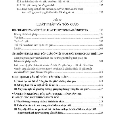 Nhà Nước Pháp Quyền Và Tôn Giáo Ở Việt Nam - Tôn Giáo Và Luật Pháp