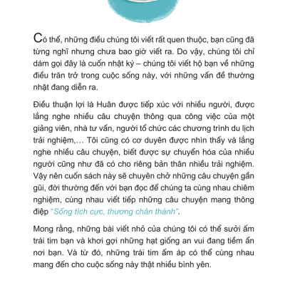 Sống tích cực, thương chân thành - Tác giả Lê Minh Huân , Lưu Đình Long