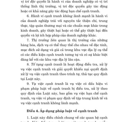 Luật cạnh tranh (hiện hành) bản in 2024
