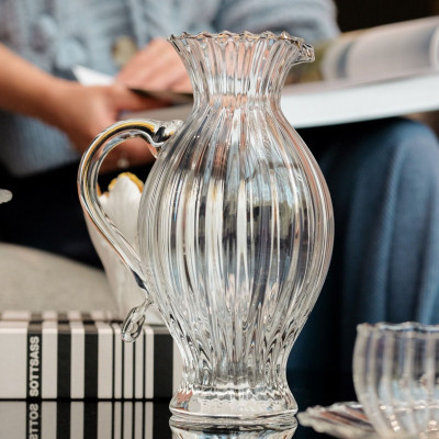 Bình đựng nước pha lê IVV Maitre trắng 1.3L Hàng chsinh hãng