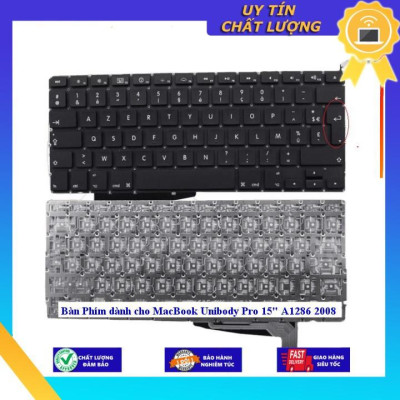 Bàn Phím dùng cho MacBook Unibody Pro 15" A1286 2008  - Hàng Nhập Khẩu New Seal