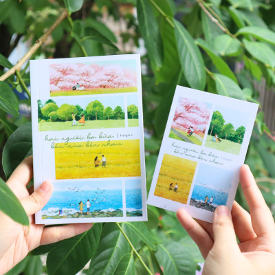 Sách - Hai Người, Ba Bữa, Bốn Mùa Bên Nhau - Bản Đặc Biệt - Tặng Kèm Bookmark + Postcard