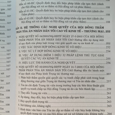 Hệ Thống Các Nghị Quyết Của Hội Đồng Thẩm Phán Tòa Án Nhân Dân Tối Cao Về Hành Chính, Kinh Tế, Thương Mại Và Hôn Nhân Gia Đình Từ Năm 2000 Đến 2023 