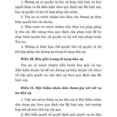 Bộ luật Tố tụng Dân sự ( Hiện hành) (sửa đổi, bổ sung năm 2019, 2020,2022,2023) - bản in 2024