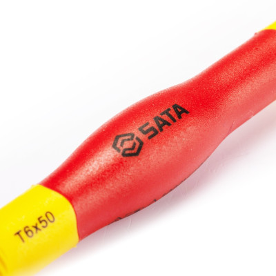 Tua vít nhỏ chính xác T10 * 50mm cách điện 1000V VDE SATA 63903