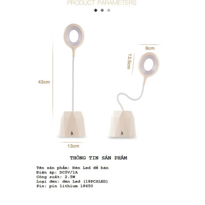 Đèn LED Cảm Ứng Để Bàn Đa Năng