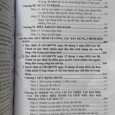 Sách Điều Lệ Đảng Cộng Sản Việt Nam - Văn Bản Quy Định Chi Tiết Thi Hành (V2565T)