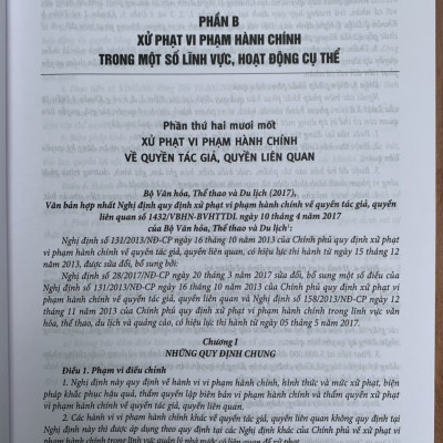 Chỉ dẫn tra cứu và áp dụng pháp luật về xử lý vi phạm hành chính  (được sửa đổi, bổ sung năm 2020) - Quyển 2