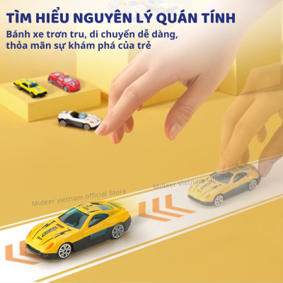 Đồ chơi xe ô tô mô hình cao cấp cho bé trai Mideer Mini Alloy Racing Cars