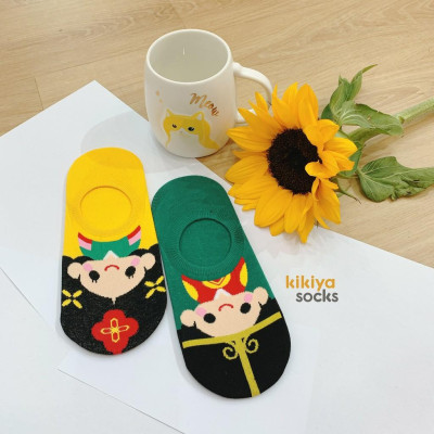 Tất vớ nữ cổ thấp hanbok Hàn Quốc Kikiya cao cấp W-N-039